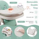 Baby Folding High Chair Dining Chair with Adjustable Height and Footrest by LJGDeals