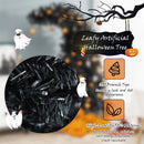 7 Feet Pre-Lit Black Halloween Tree with 8 Flash Modes and 400 Lights by LJGDeals