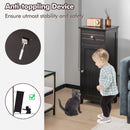 Wooden Bathroom Floor Storage Cabinet with Drawer and Shelf by LJGDeals