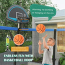 8/10 Feet Recreational Trampoline with Basketball Hoop by LJGDeals