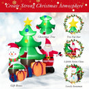 7.2 Feet Inflatable Lighted Christmas Decoration Tree with Santa Claus by DirectDeals