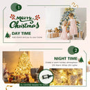 4.5 Feet Pre-Lit Premium Snow Flocked Christmas Tree with 150 Lights by LJGDeals