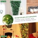 7.5 Feet Pre-Lit Snowy Upside Down Christmas Tree 1100 Tips by LJGDeals