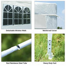 10 x 10 Feet Outdoor Side Walls Canopy Tent with 4 Removable Sidewalls by LJGDeals