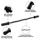 48 Inch Phosphate Steel Fitness Equipment Bar by LJGDeals