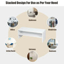 3 Pieces 31-Inch Stackable Multi-Shape Shoe Rack by LJGDeals