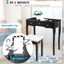 Rubber Wood Dining Chairs Set of 2 with High Slat Backrests by DirectDeals