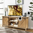 TV Stand Media Center Console Cabinet with Sliding Barn Door by LJGDeals