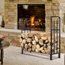 4 Feet Outdoor Heavy Duty Steel Firewood Wood Storage Rack by LJGDeals