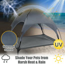 Portable Elevated Outdoor Pet Bed with Removable Canopy Shade by LJGDeals