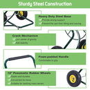 Garden Steel Frame Wheeled Hose Reel Cart
