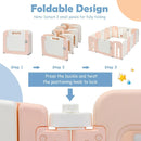 16 Panels Baby Safety Playpen with Drawing Board by LJGDeals