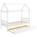 Kids Platform Bed Frame with Roof for Bedroom by LJGDeals
