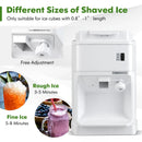 460W Snow Cone Maker Machine Shaver Adjustable-White by LJGDeals