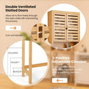 Bamboo Over The Toilet Storage Cabinet Bathroom with Adjustable Shelf-Natural by LJGDeals