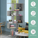 5 Cubes Ladder Shelf Corner Bookshelf Display Rack Bookcase by LJGDeals