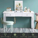 Modern Vanity Dressing Table with 1 Flip Top Mirror and 2 Drawers by LJGDeals