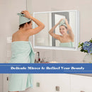 2-Door Wall-Mounted Bathroom Mirrored Medicine Cabinet by LJGDeals