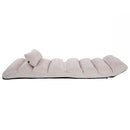 Folding Lazy Sofa Chair Stylish Sofa Couch Beds Lounge Chair W/Pillow by LJGDeals