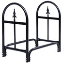2 Feet Outdoor Heavy Duty Steel Firewood Storage Holder by LJGDeals