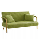 Green Velvet Loveseat Couch