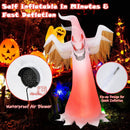 6 Feet Halloween Inflatable Ghost Quick Blow up Halloween D√©cor with LED Lights by LJGDeals