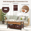 Lift Top Coffee Table Central Table with Drawers and Hidden Compartment for Living Room by LJGDeals