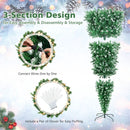 7.5 Feet Pre-Lit Snowy Upside Down Christmas Tree 1100 Tips by LJGDeals