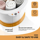 Bathroom Towel Warmer Bucket with Fragrance Holder and Auto Shut by LJGDeals
