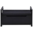 34.5 ×15.5 ×19.5 Inch Shoe Storage Bench with Cushion Seat for Entryway by LJGDeals
