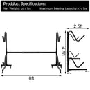 Freestanding Height Adjustable Dual Kayak Storage Rack by LJGDeals