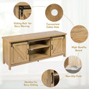 TV Stand Media Center Console Cabinet with Sliding Barn Door by LJGDeals