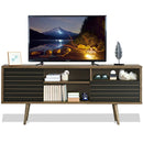 Mid-Century Modern TV Stand for TVs up to 65 Inch with Storage Shelves by LJGDeals