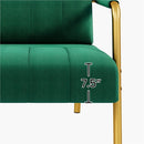 Contemporary Velvet Loveseat Couch