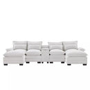 Modern Chenille U Shaped Sectional Console Couch