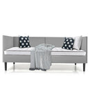 Twin Size Daybed Frame with Sturdy Wooden Slat Support-Gray by LJGDeals