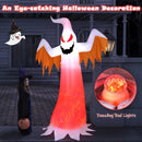 6 Feet Halloween Inflatable Ghost Quick Blow up Halloween D√©cor with LED Lights by LJGDeals