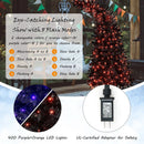 7 Feet Pre-Lit Black Halloween Tree with 8 Flash Modes and 400 Lights by LJGDeals