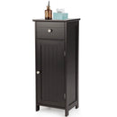 Wooden Bathroom Floor Storage Cabinet with Drawer and Shelf by LJGDeals
