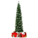 7 Feet Half Christmas Tree with Pine Needles and 150 Lights by LJGDeals