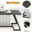 48 Inch Modern Style Coffee Table with Spacious Tabletop for Living Room-Black by LJGDeals