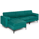 3-Seat L-Shaped Sectional Sofa with USB Ports & Storage by LJGDeals