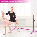 51 Inch Ballet Barre Bar with 4-Position Adjustable Height by DirectDeals