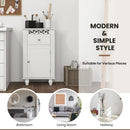 Bathroom Floor Storage Cabinet Organizer with Drawer by LJGDeals