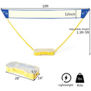 Portable Badminton Set Folding Tennis Badminton Volleyball Net by LJGDeals
