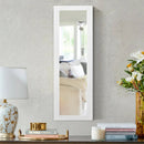 Wall And Door Mirrored Jewelry Cabinet With LED Light by LJGDeals