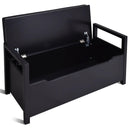 34.5 ×15.5 ×19.5 Inch Shoe Storage Bench with Cushion Seat for Entryway by LJGDeals