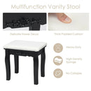 10 Dimmable Lights Vanity Table Set with Lighted Mirror and Cushioned Stool by LJGDeals