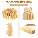 54 Pieces Tumbling Timber Toy with Carrying Bag by LJGDeals