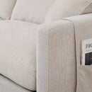 Modern Chenille L Shaped Sectional Couch